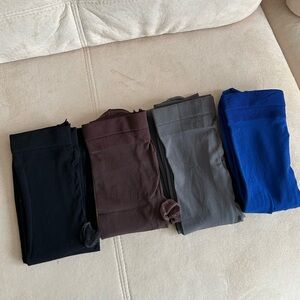 Bundle of 4 Colors Thick Stretchable High Waisted Seamless Pantyhose